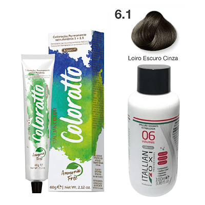 Coloratto Profissional Tinta Sem Amônia 60g - Tons Cinza