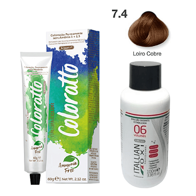 Coloratto Profissional Tinta Sem Amônia 60g - Tons Cobre