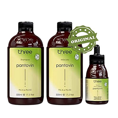 Kit Pantovin Shampoo Máscara e Tônico