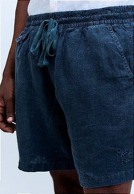 BERMUDA LINHO RELAX NAVY