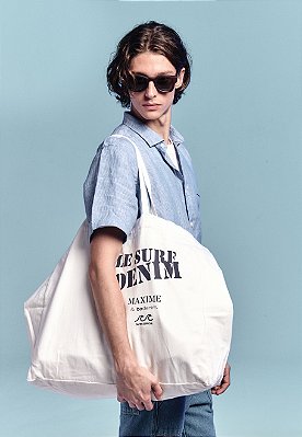 MAXI TOTE LE SURF DENIM OFF WHITE