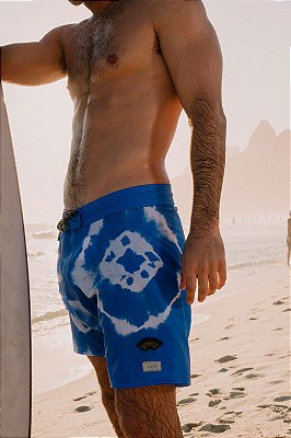 LE SURF SHORT TIE DYE BLEU