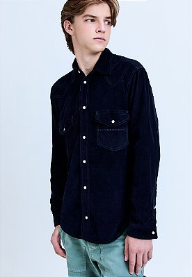 CAMISA CORDUROY NAVY