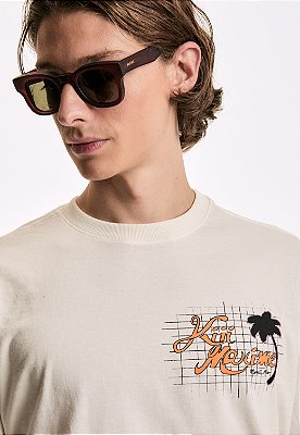 TShirt Classic Manga Longa Kiji x Maxime S.L.B. Off White