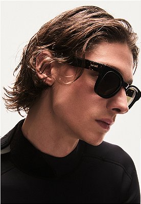 ÓCULOS L'OPTIQUE 2.0 PRETO HASTE TORTOISE C/ LENTE VERDE