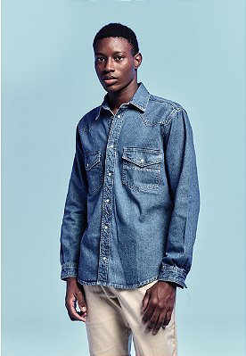 CAMISA WESTERN BLUE DENIM