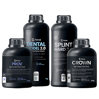 Combo Supreme Horus - Model Glacial White 1Kg+ Splint Hard 3.0 1 Kg + Prov A1 250g + Crown A1 250g