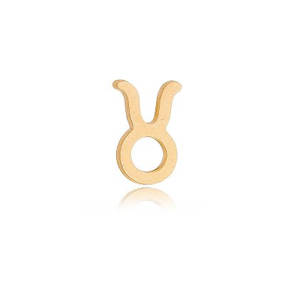 PINGENTE DE SIGNO TOURO PARA RELICÁRIO FOLHEADO A OURO 18K