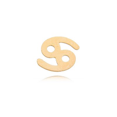 PINGENTE DE SIGNO CÂNCER PARA RELICÁRIO FOLHEADO A OURO 18K