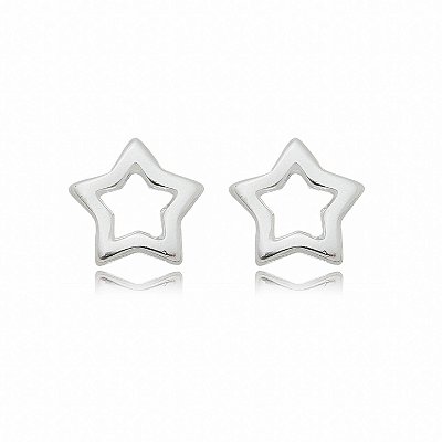 BRINCO PEQUENO ESTRELA DE PRATA