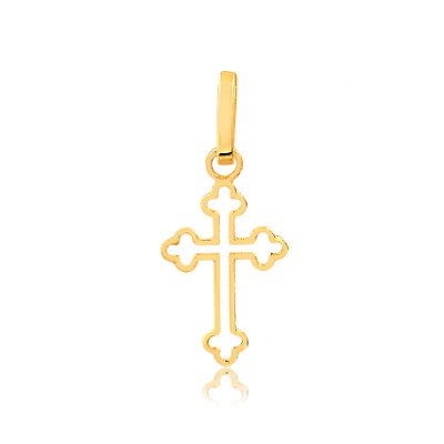 PINGENTE CRUCIFIXO DE OURO 18K AU 40/0/90
