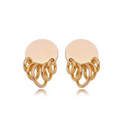 Brinco folheado a ouro 18k