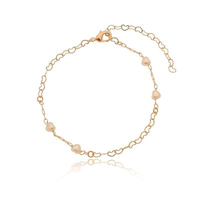 Pulseira pérola folheada a ouro 18k