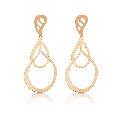 Brinco folheado a ouro 18k