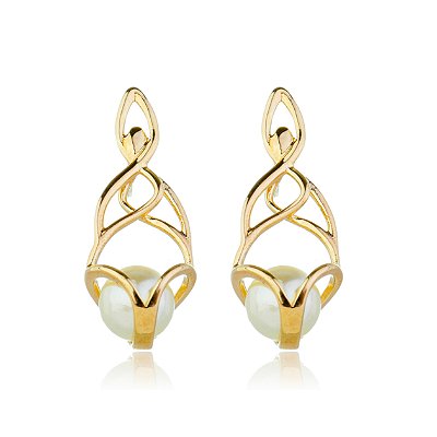 BRNCOS ELFO DUO FOLHEADO OURO 18K