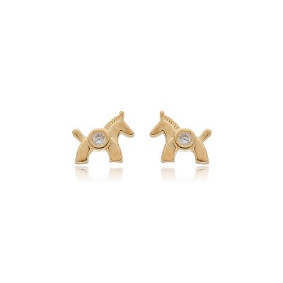 Brinco infantil folheado a ouro 18k
