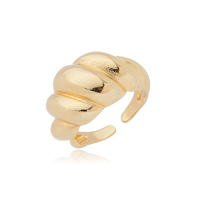 Anel conchinha folheado a ouro 18k