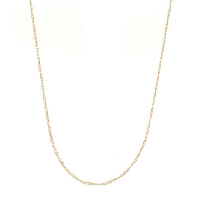 Corrente Singapura folheada a ouro 18k 45cm