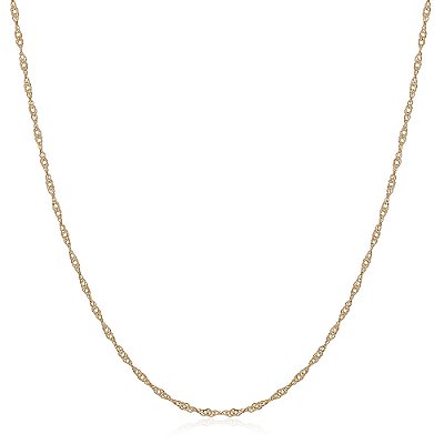 Corrente Singapura folheada a ouro 18k 70cm