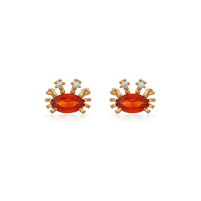 Brinco infantil folheado a ouro 18k