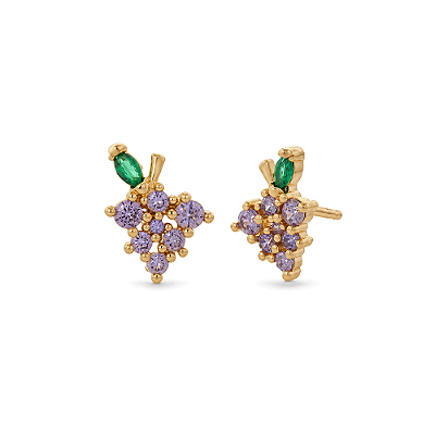 Brinco infantil folheado a ouro 18k