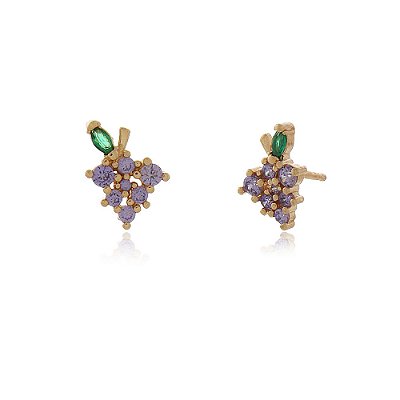 Brinco infantil folheado a ouo 18k