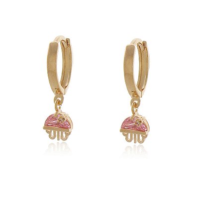 Argola infantil folheada a ouro 18k