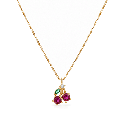 Gargantilha infantil folheada a ouro 18k