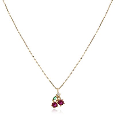 Gargantilha infantil folheada a ouro 18k