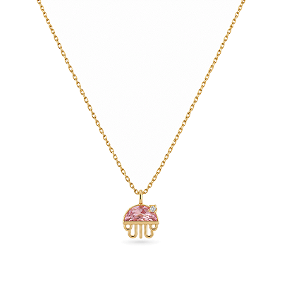 Gargantilha infantil folheada a ouro 18k