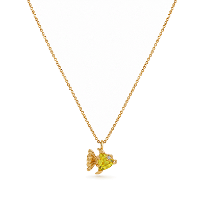 Gargantilha infantil folheada a ouro 18k