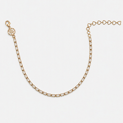 Choker Riviera folheada a ouro 18k