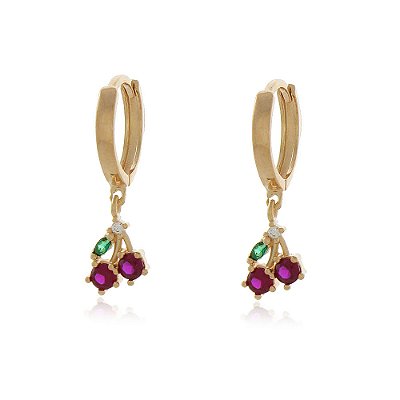 Argola infantil folheada a ouro 18k