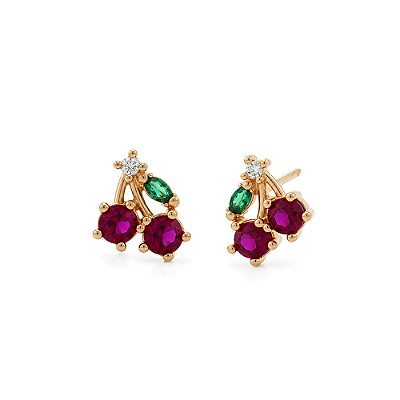 Brinco infantil folheado a ouro 18k