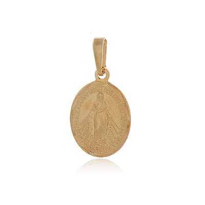 Pingente Nossa Senhora das Graças folheado a ouro 18k