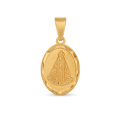 Pingente Nossa Senhora das Graças folheado a ouro 18k