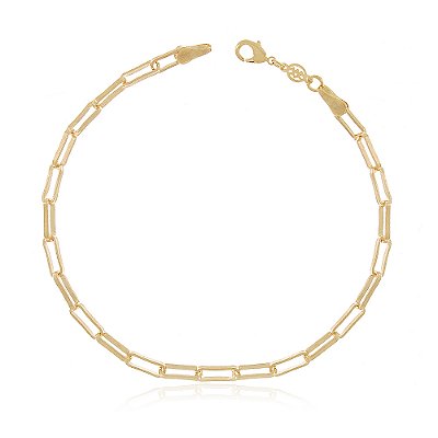 Pulseira Elos folheada a ouro 18k 23cm