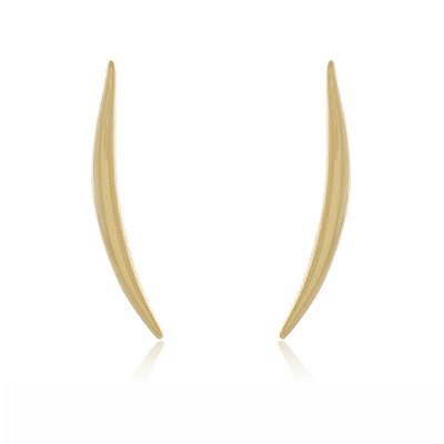 BRINCO GOMO LISO FOLHEADO A OURO 18K