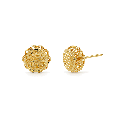 Brinco folheado a ouro 18k