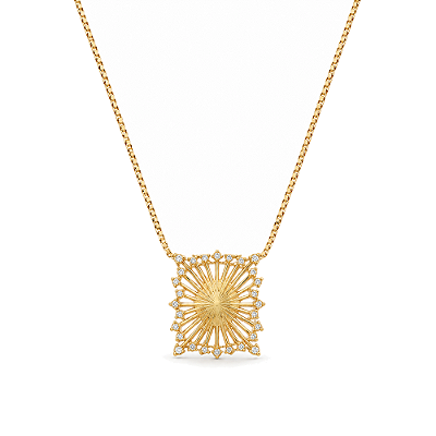Gargantilha com zircônias folheada a ouro 18k