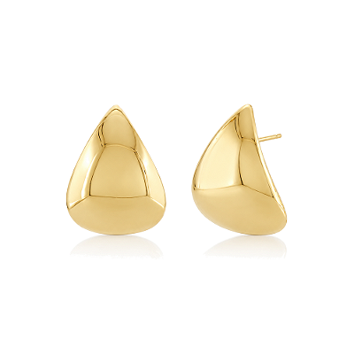 Brinco gota soft folheado a ouro 18k
