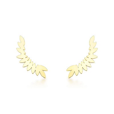 BRINCO EAR CUFF FOLHA OURO 18K AU91/9/70