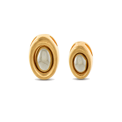 Pingente duplo folheado a ouro 18k