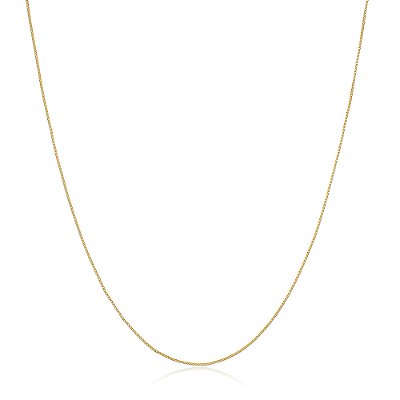 CORRENTE VENEZIANA 50CM FOLHEADO A OURO 18K