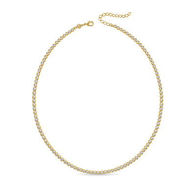 Gargantilha Riviera folheada a ouro 18k