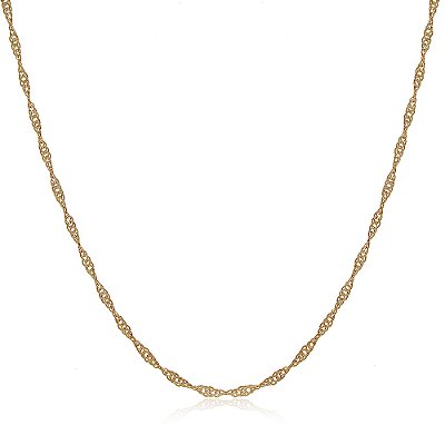 CORRENTE SINGAPURA FOLHEADA A OURO 18K 50cm