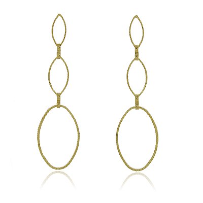 Brinco folheado a ouro 18k
