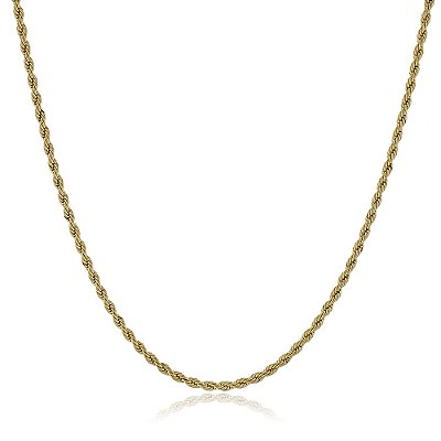 Corrente folheada a ouro 18k 40cm