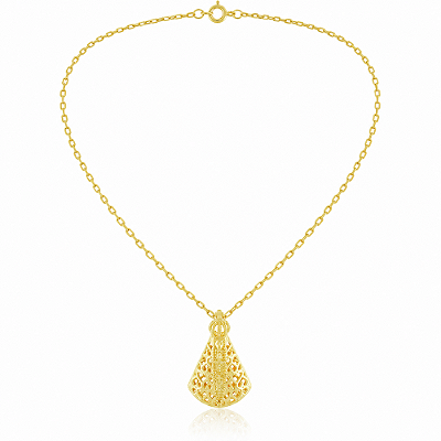 Pingente Nossa Sra. Aparecida folheado a ouro 18k