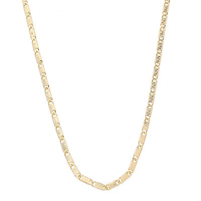 Corrente folheada a ouro 18k 60cm